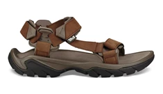 Teva Terra Fi 5 Leather heren sandalen middenbruin
