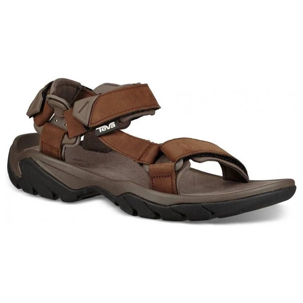 Teva Terra Fi 5 Leather sandalen heren middenbruin
