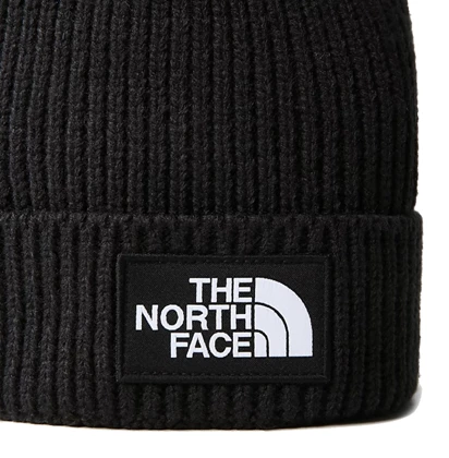 The North Face Box Logo muts jr zwart