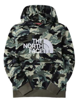 The North Face Drew Peak casual sweater jongens groen dessin