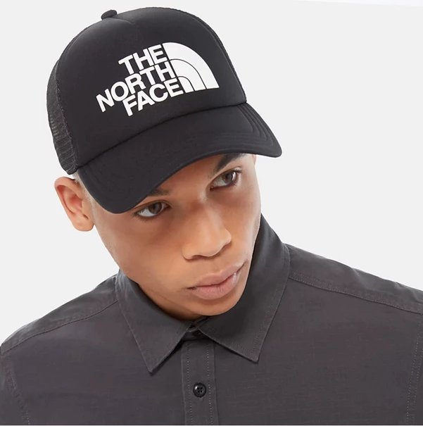 The North Face Logo Trucker skate cap zwart