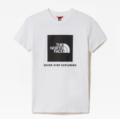 The North Face S/S Box jongens shirt wit