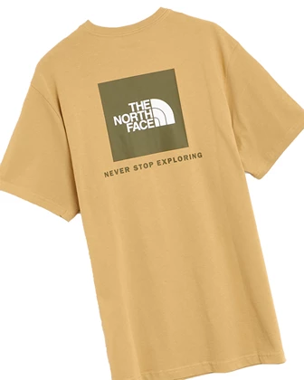 The North Face S/S Red Box t-shirt heren khaki