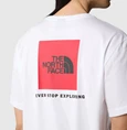The North Face S/S Redbox casual t-shirt heren wit