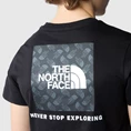 The North Face S/S Redbox casual t-shirt heren zwart