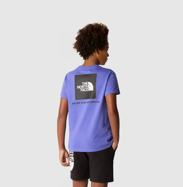 The North Face S/S Redbox casual t-shirt jongens paars