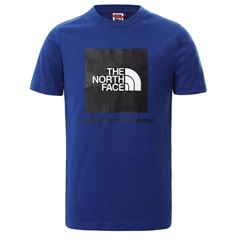 The North Face Y S/S BOX TEE jongens shirt blauw