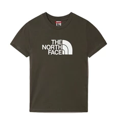 The North Face Y S/S EASY TEE jongens shirt taupe dessin