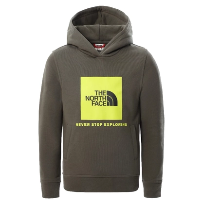 The North Face Youth Box Crew sweater jongens donkergroen