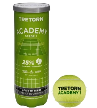 Tretorn Academy Green 3-Pack tennisballen groen