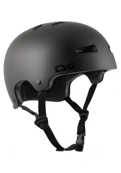 TSG Evolution Satin Black skate/bmx helm zwart