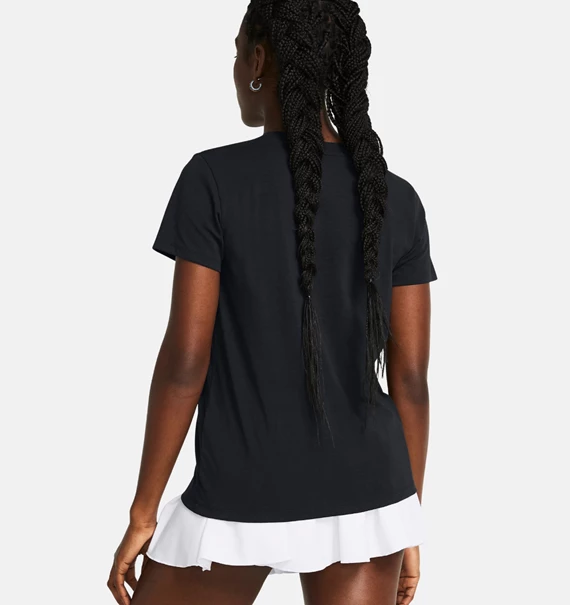 Under Armour Rival Core Short Sleeve sportshirt dames zwart