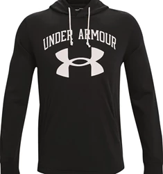 Under Armour Rival Terry Big Logo heren sport sweater zwart
