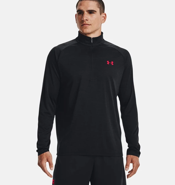 Under Armour UA TechT 2.0 met halve rits sportsweater heren zwart