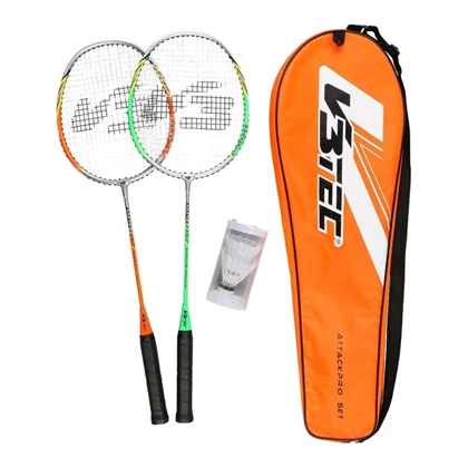 V3 tec Attack Pro badminton set oranje