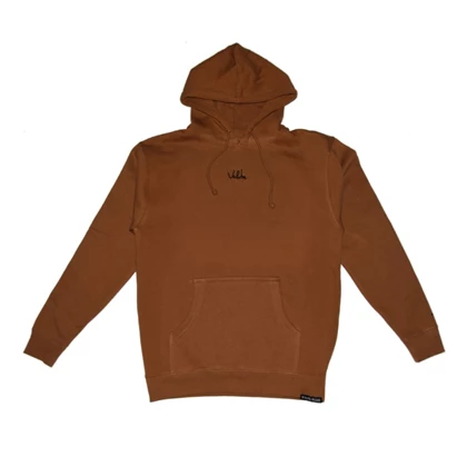 Valuta Brand Script hoodie skatesweater heren bruin