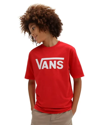 Vans Classic casual t-shirt jongens rood