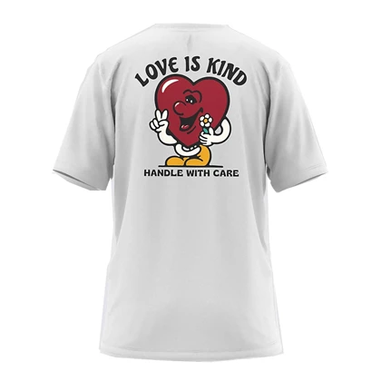 Vans Handle With Care SS Love casual t-shirt jongens wit