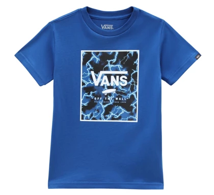 Vans Print Box casaul t-shirt jongens blauw