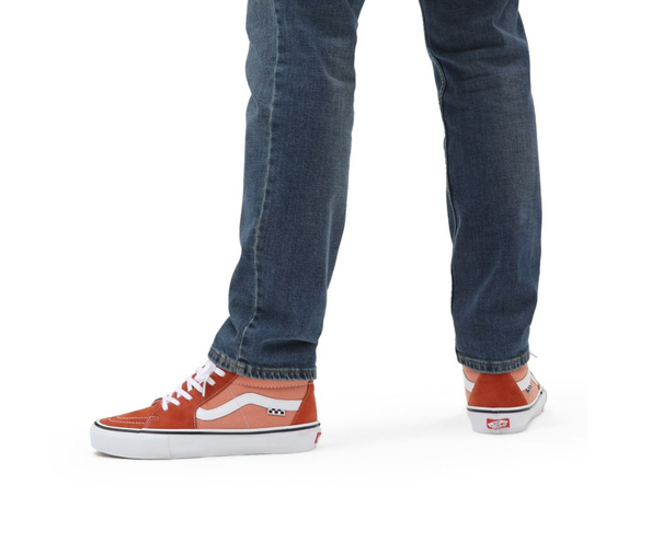Vans Skate Sk8-Hi sneakers heren rood dessin