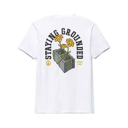 Vans Staying Grounded SS casual t-shirt heren wit