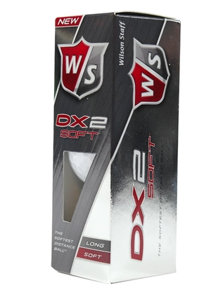 Wilson DX2 Soft 3 Ballen 2 Ply golf ballen wit