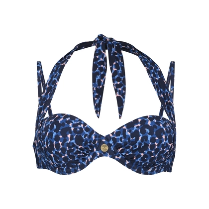 Wow Multiway bikini top dames blauw dessin