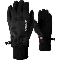 Ziener Irios Soft Shell +Gore ski handschoenen vinger da + he zwart
