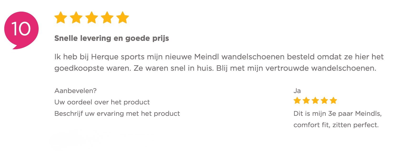 Kiyoh review over Herqua Sports 2