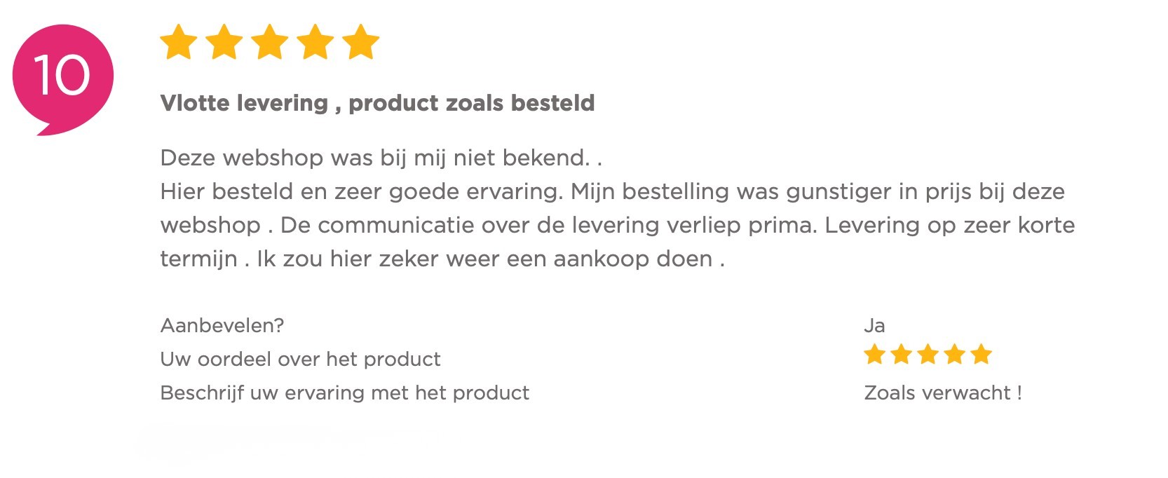 Kiyoh review over Herqua Sports 3