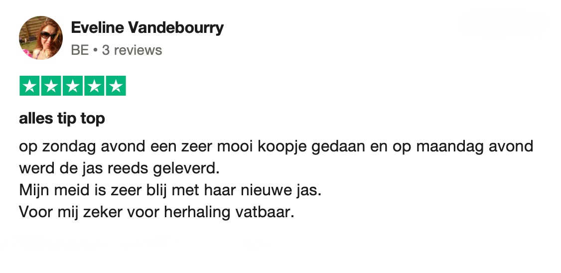 Trustpilot review over Herqua Sports 1