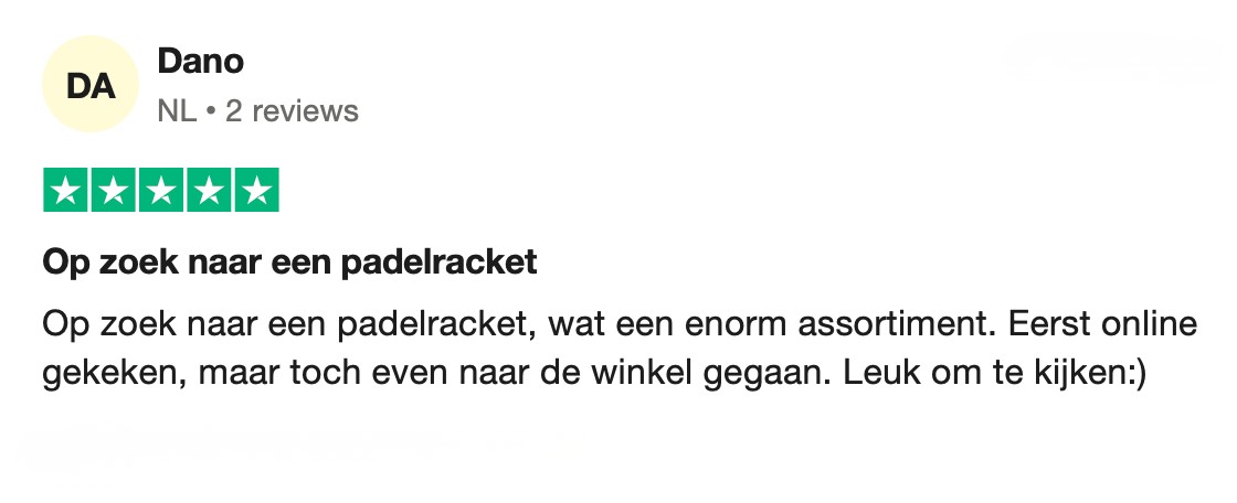 Trustpilot review over Herqua Sports 2
