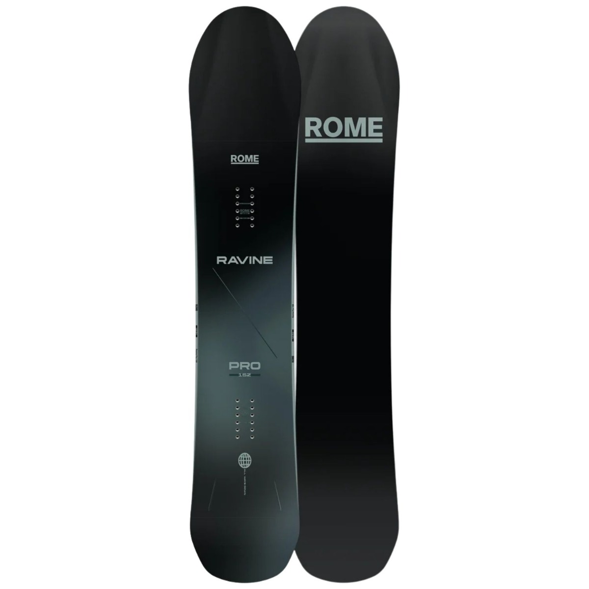 Rome Ravine Pro All-mountain snowboard Zwart