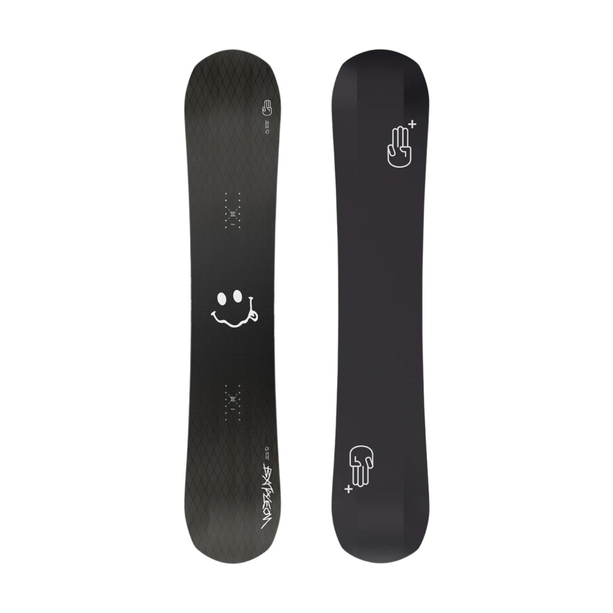Bataleon Evil Twin+ All-mountain freestyle snowboard Zwart