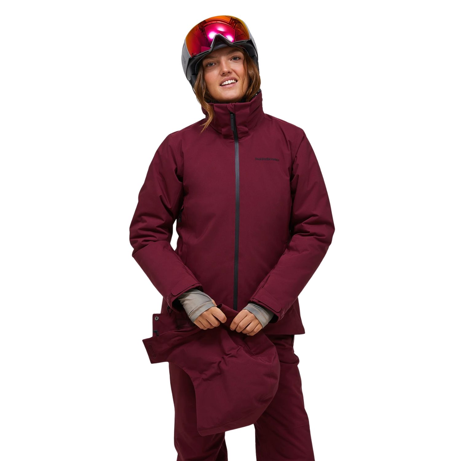 Peak Performance Anima Insulated Skijas Dames Bordeaux Xl/42