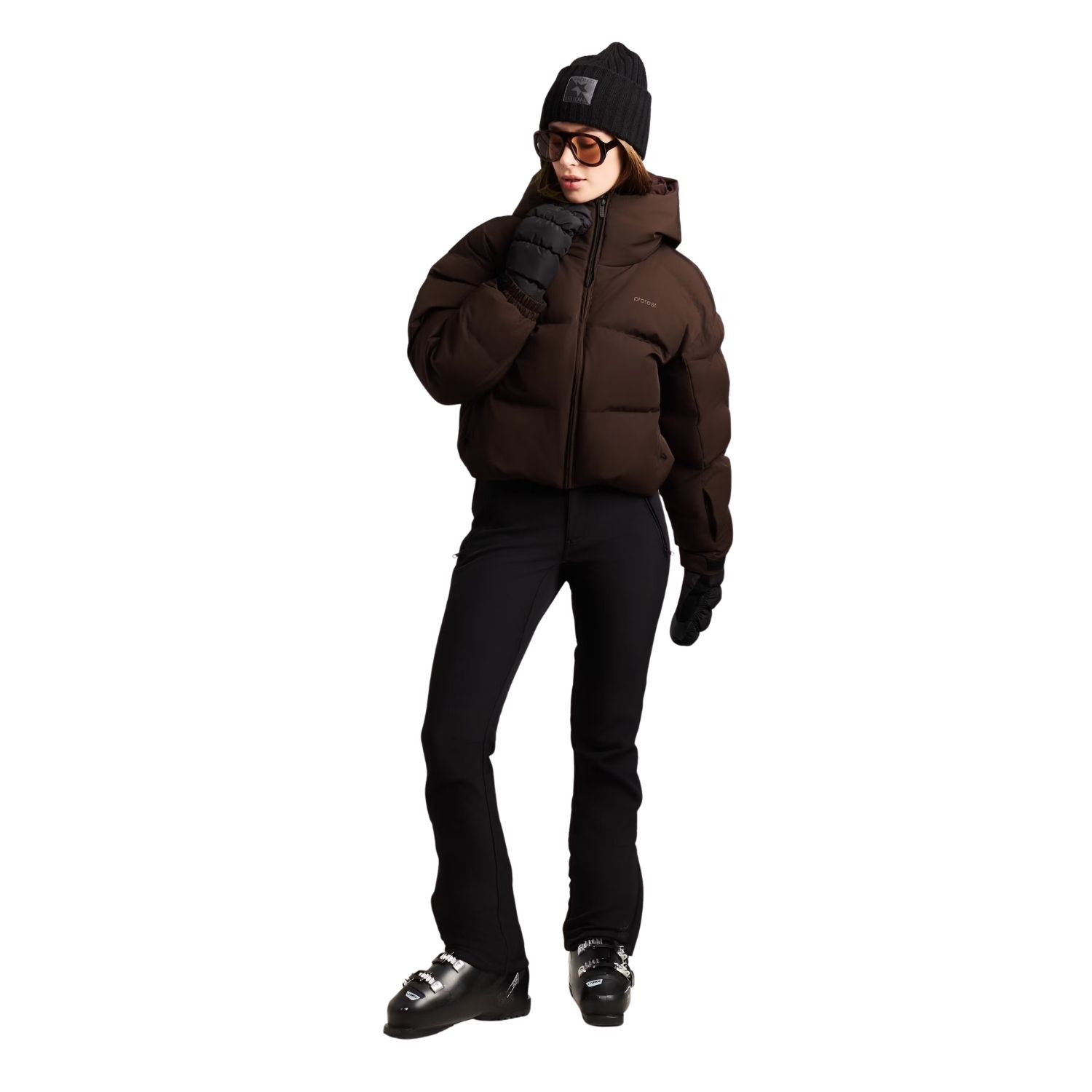 Protest Prtvox Ski- En Snowboardjas Dames Bruin S/36