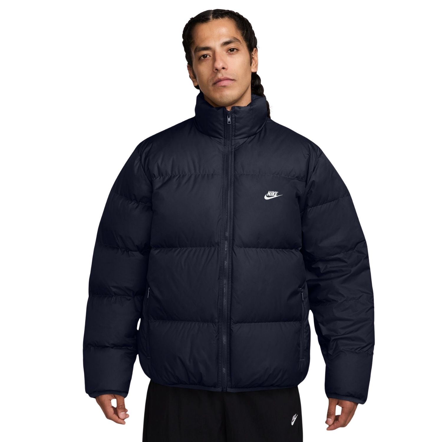 Nike Club Therma-Fit Parka Casual winterjas heren Blauw