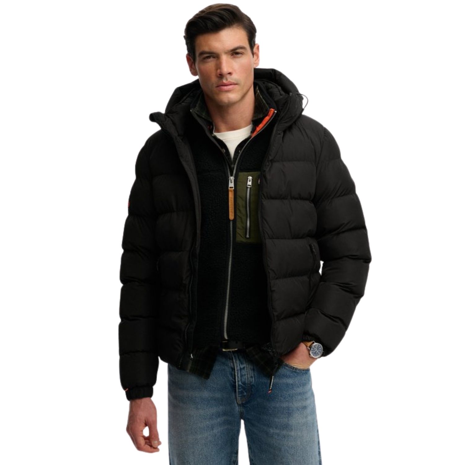 Superdry Hooded Sports Puffer Casual winterjas heren 2XL
