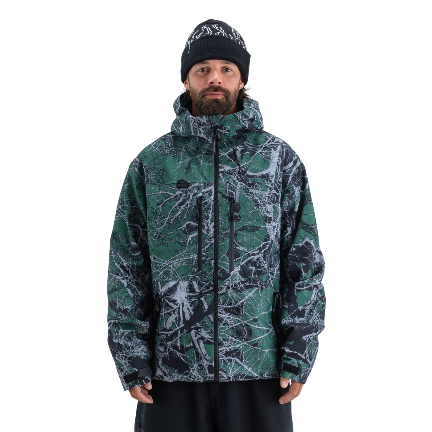 Beyond Medals Pro Tech Print 3l Ski- En Snowboardjas Heren Blauw Dessin Xl