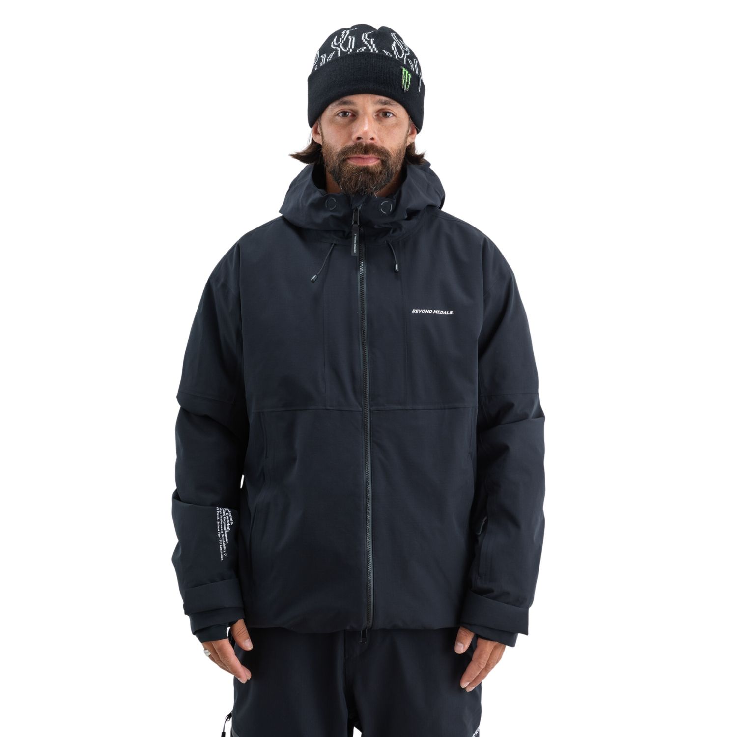Beyond Medals Fullzip 2l Ripstop Ski- En Snowboardjas Heren Zwart Xl