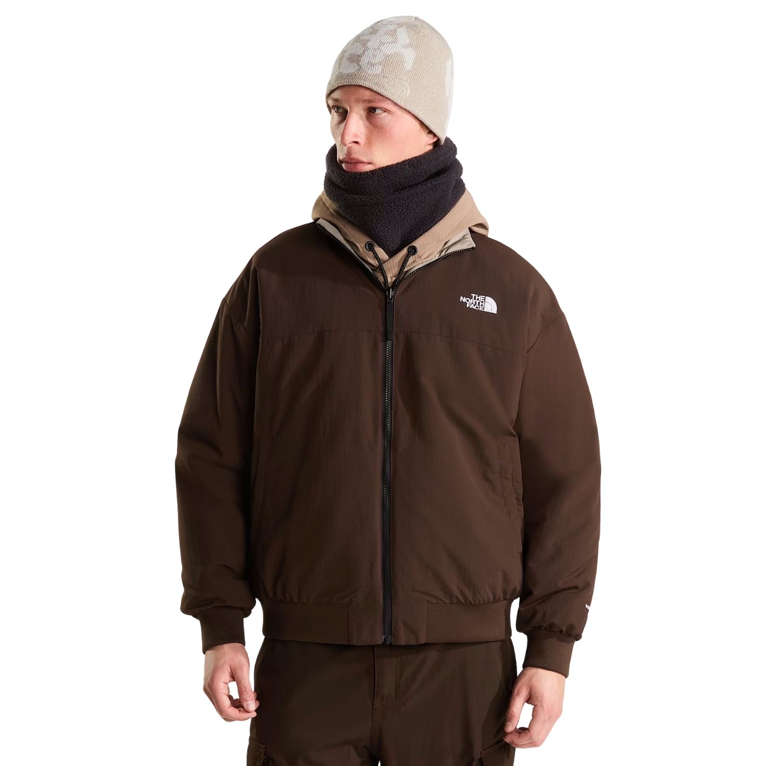 The North Face Afterburner Reversible Bomber Tussenjas heren Bruin