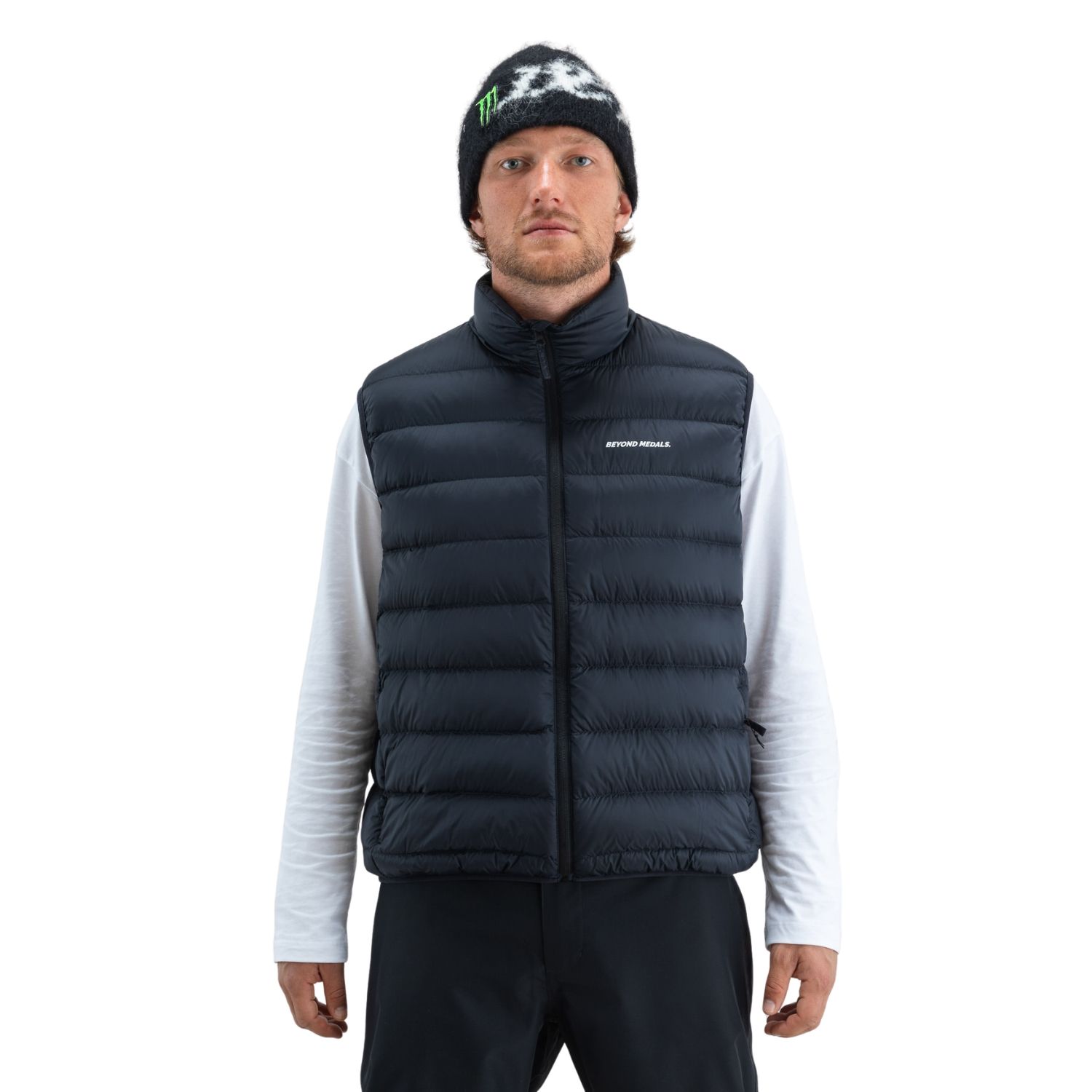 Beyond Medals Packable Down Winterbodywarmer Heren Zwart Xl