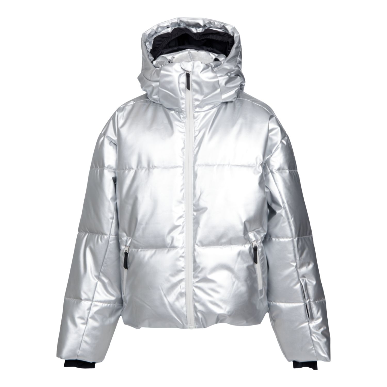 Brunotti Fiasky-Metallic Ski- en snowboardjas meisjes Zilver