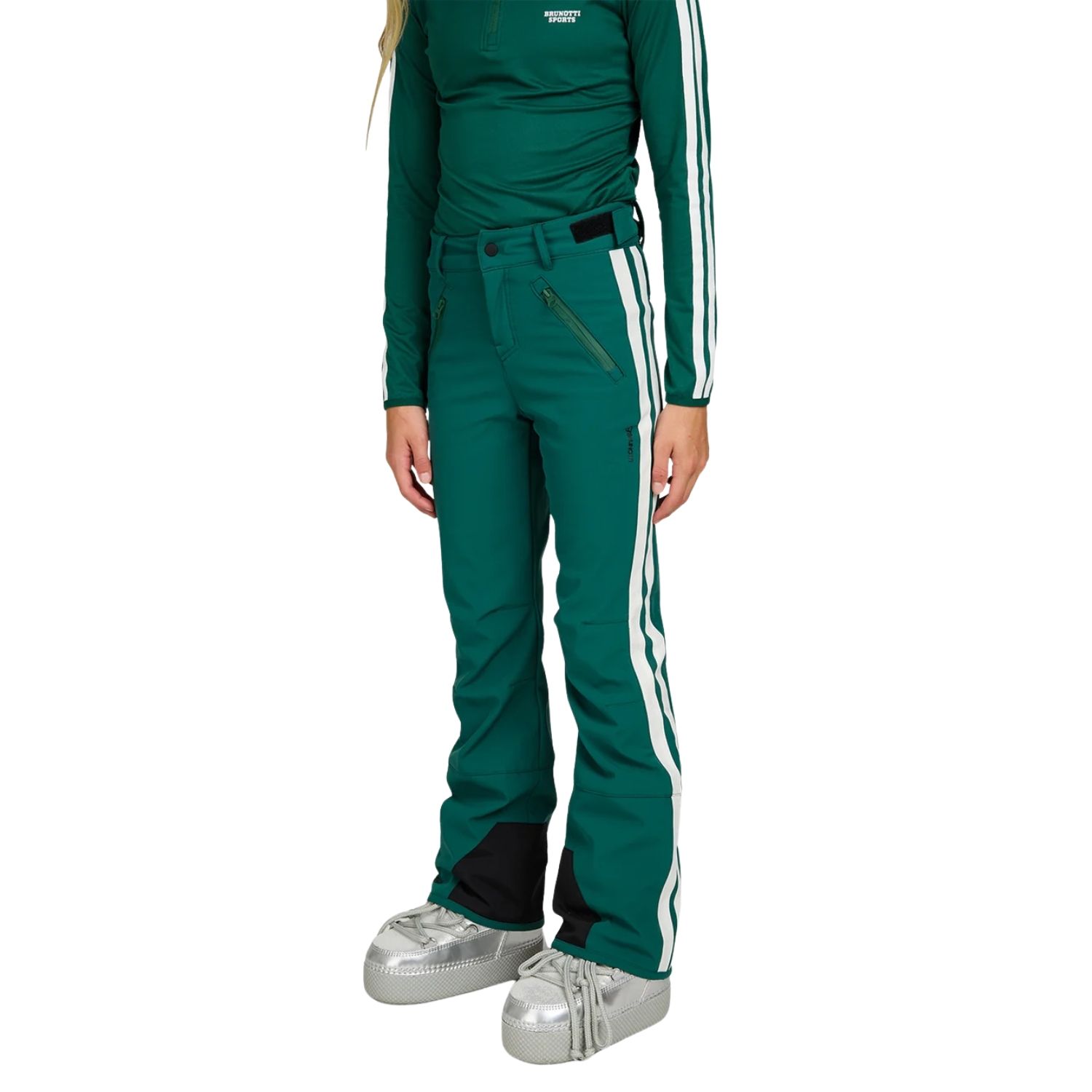 Brunotti Lennys Softshell Broek Meisjes Groen 128