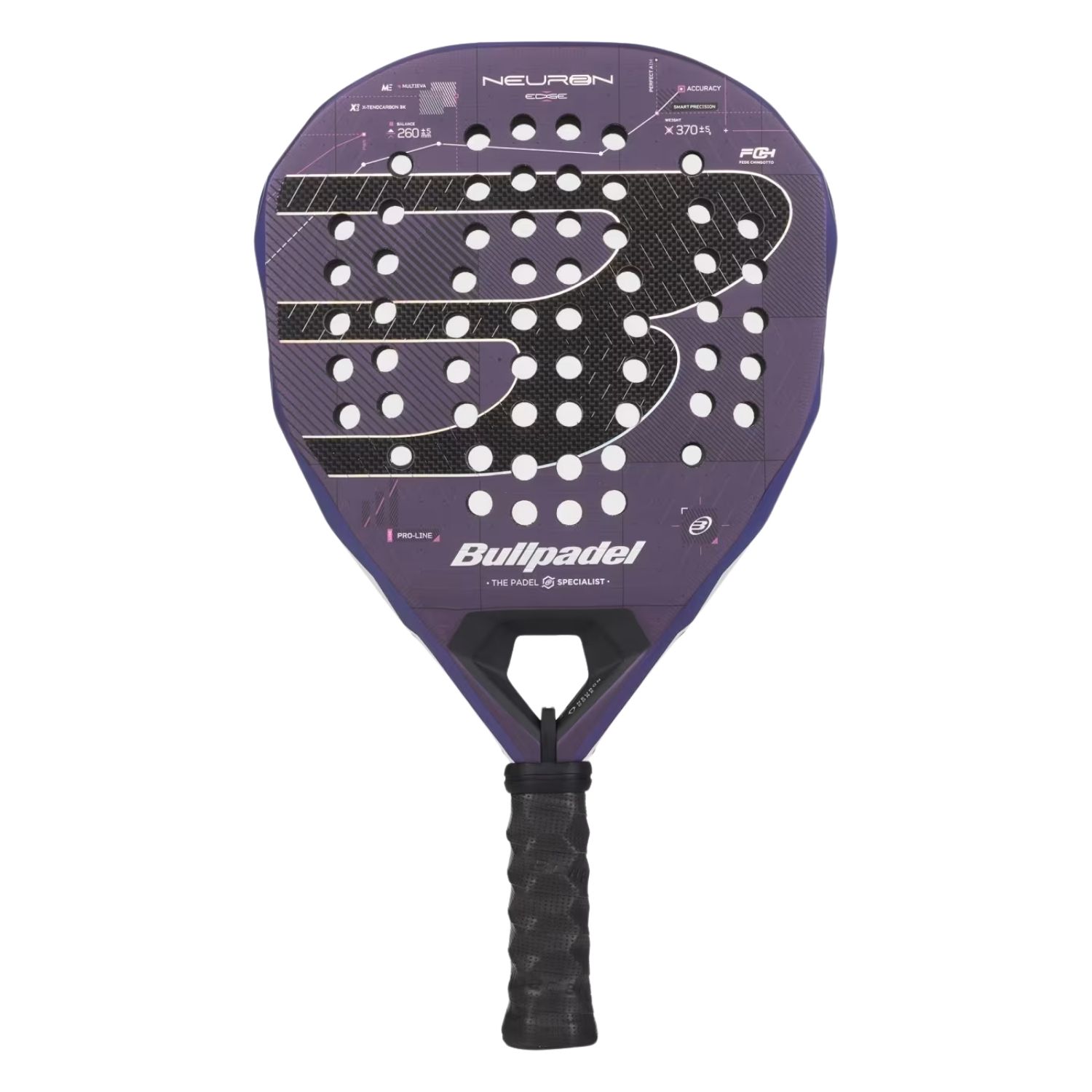 Bullpadel Neuron 02 Edge 27 Padelracket Grijs