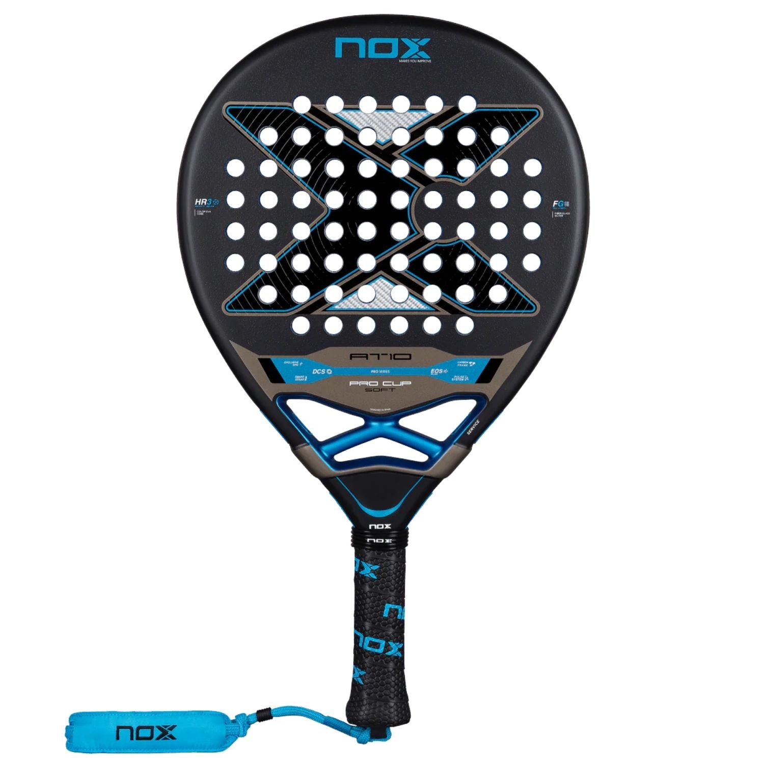 NOX AT10 PRO CUP SOFT Padelracket competitie Zwart