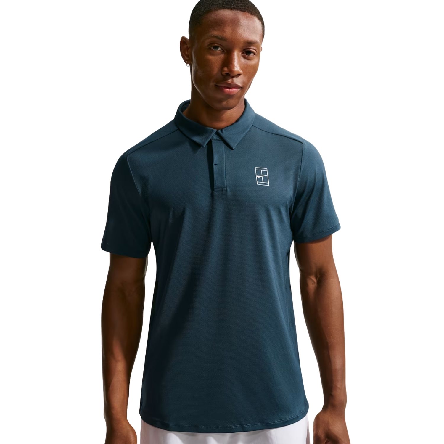 Nike Court Advantage Tennis Polo Heren Blauw