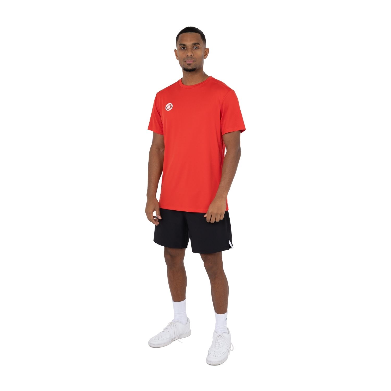Indian Maharadja Pique Printed Tee Tennis Shirt Heren Rood