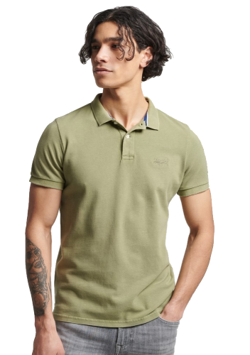 Superdry Vint Destroy Polo Heren Donkergroen