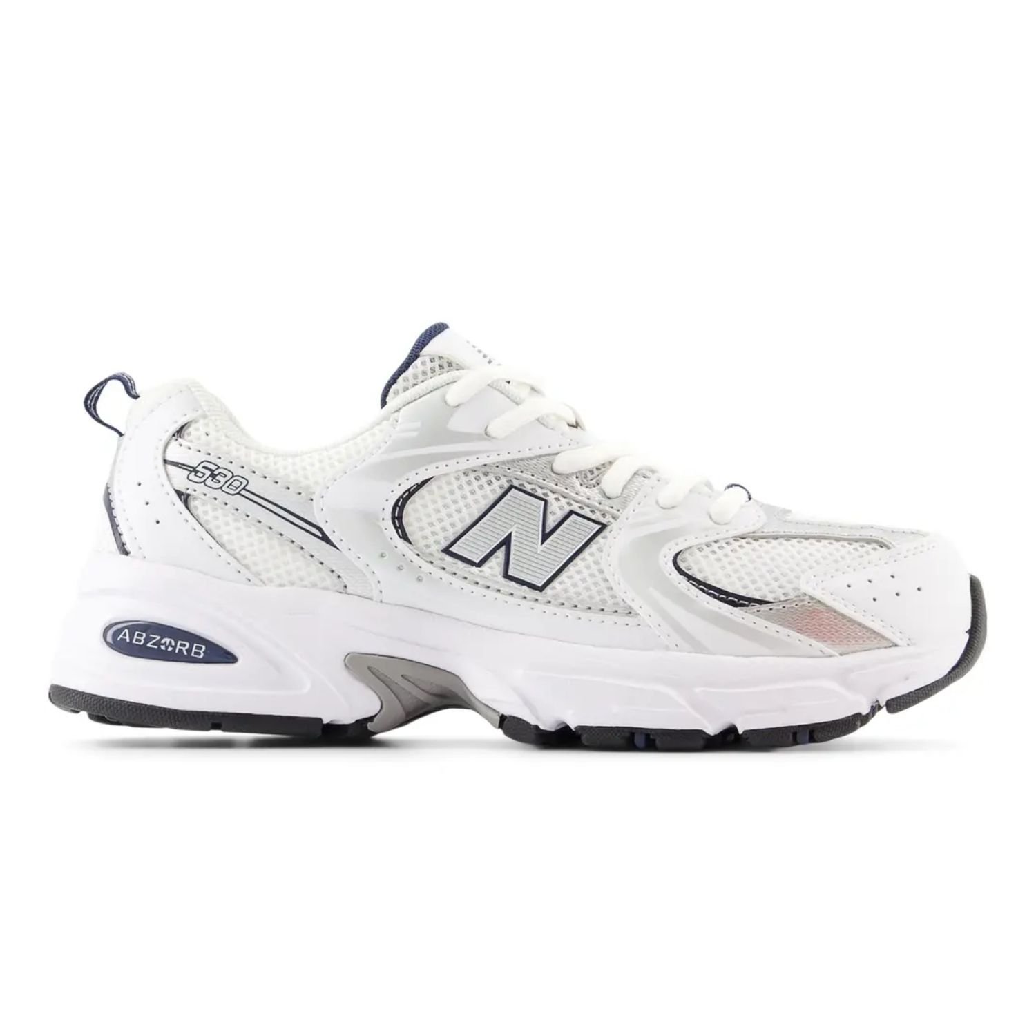 New Balance 530 kindersneaker print en wit